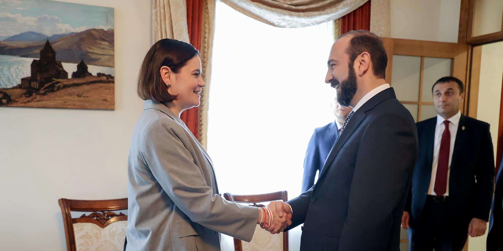 Շնորհակալություն հայտնեցի Հայաստանին՝ Լուկաշենկոյի ռեժիմի դեմ հաստատակամ դիրքորոշման համար. Տիխանովսկայան՝ Միրզոյանի հետ հանդիպման մասին