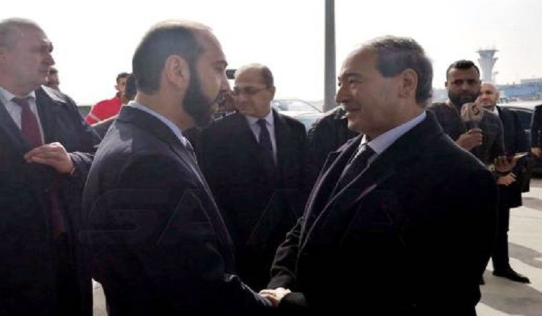 Սիրիայի արտգործնախարարը շնորհակալություն է հայտնել Հայաստանին սիրիացի ժողովրդին զորակցելու համար