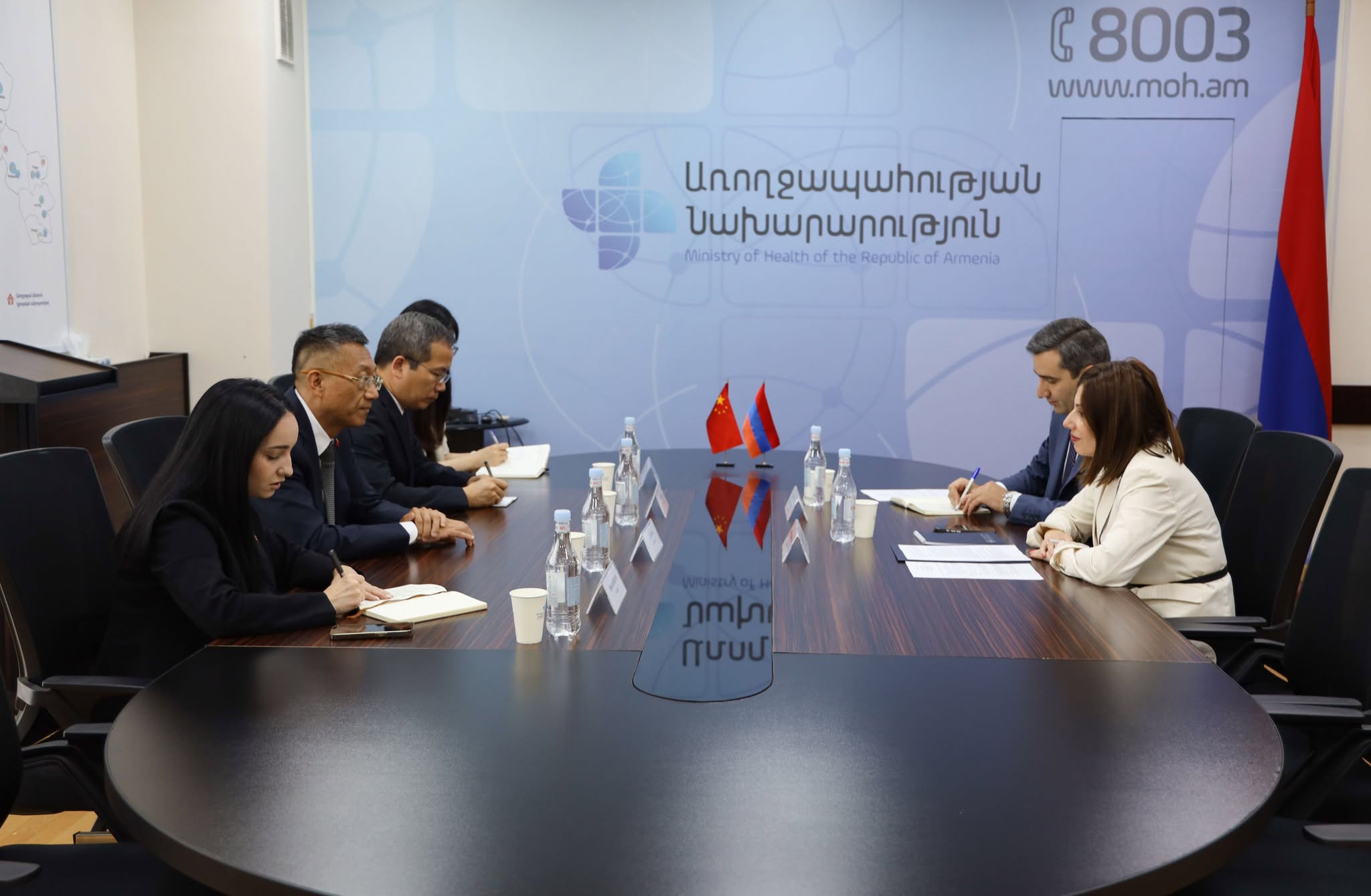 Ավանեսյանն ուրվագծել է Չինաստանի հետ համագործակցության շրջանակները` դեղագործական արտադրություն, կրթական ծրագրեր, բուժանձնակազմի միջև փորձի փոխանակում