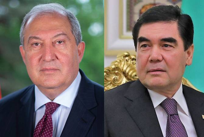 Նախագահ Արմեն Սարգսյանին ծննդյան օրվա առթիվ շնորհավորել է Թուրքմենստանի նախագահ Բերդիմուհամեդովը
