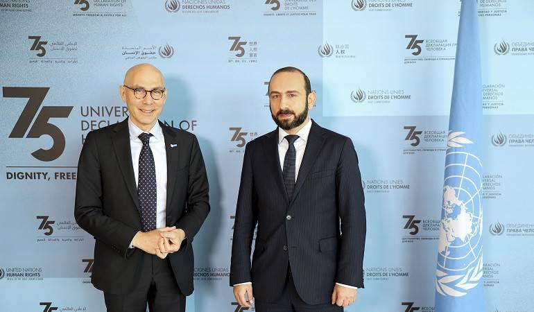Арарат Мирзоян встретился с Верховным комиссаром ООН по правам человека Фолькером Тюрком