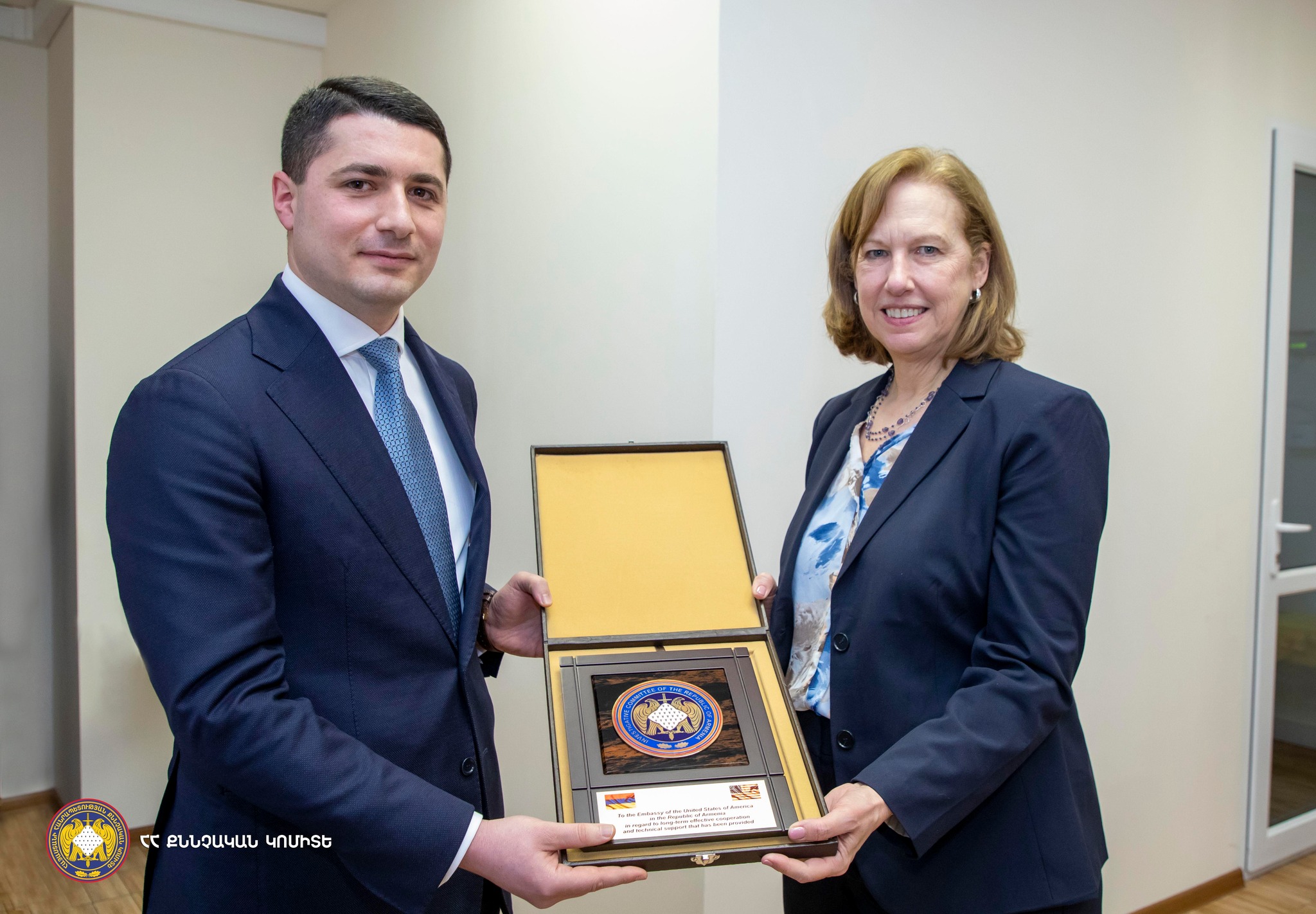 ԱՄՆ-ն պատրաստ է աջակցել Հայաստանին իրավապահ ոլորտի բարեփոխումներում․ դեսպան Քվինը՝ Քյարամյանին