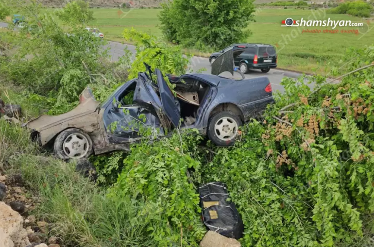 Արագածոտնիում բախվել են «Mercedes»-ն ու «Chevrolet»-ը. «Mercedes»-ի վարորդը եղել է ոչ սթափ, վիրավորներն էլ նրա կինն ու երեխան են