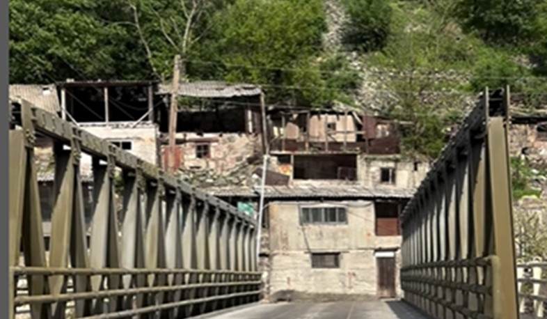 «Սանահին կայարան»-ի ժամանակավոր մետաղական կամուրջը երթևեկելի է տրանսպորտային միջոցների համար. Տեսանյութ