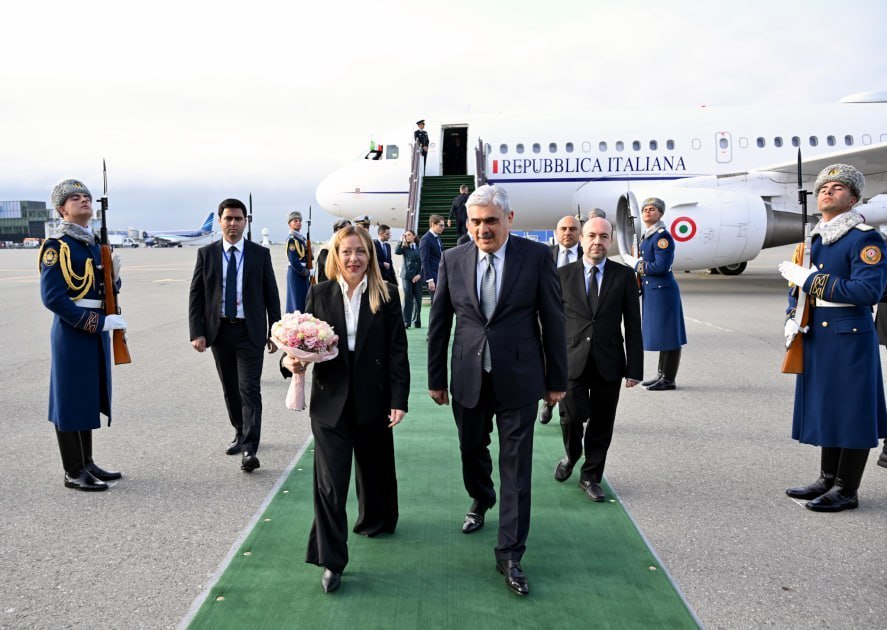 Իտալիայի վարչապետ Ջորջա Մելոնին Հայաստանից պաշտոնական այցով մեկնել է Ադրբեջան