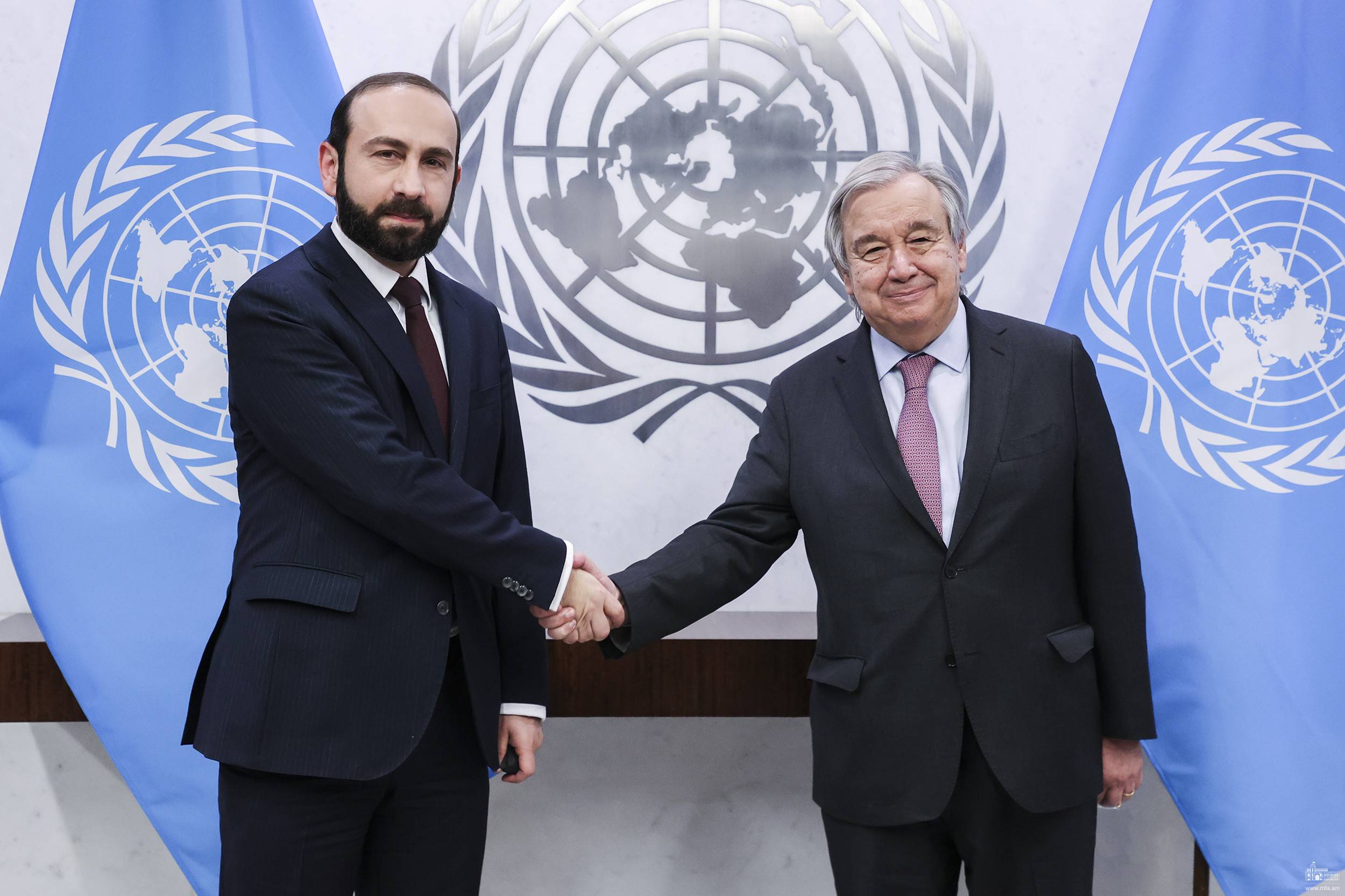 Арарат Мирзоян на встрече с Антонио Гутеррешем подчеркнул необходимость адресного отклика международного сообщества на ситуацию в Нагорном Карабахе