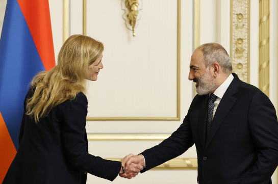 Никол Пашинян принял делегацию, возглавляемую управляющим Агентства международного развития США (USAID) Самантой Пауэр