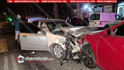 Խոշոր ավտովթար Երևանում. բախվել են Toyota Camry-ն, Nissa-ն ու Volkswagen-ը. կա վիրավոր