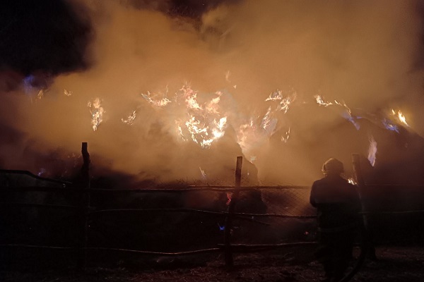 Թեղուտ գյուղում այրվել է մոտ 30 տոննա կուտակած անասնակեր