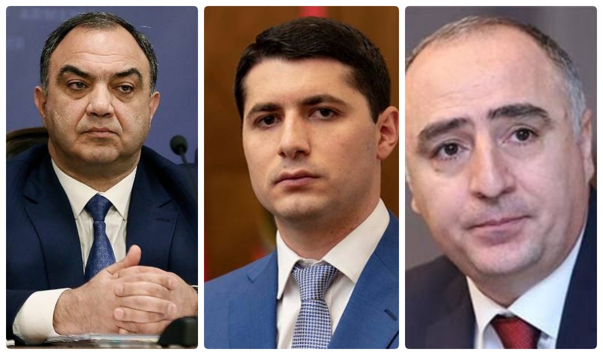 ՆԳ նախարար Վահե Ղազարյանը,  ՔԿ ղեկավար  Արգիշտի Քյարամյանը և Սասուն Խաչատրյանը ևս հրաժարական են տվել