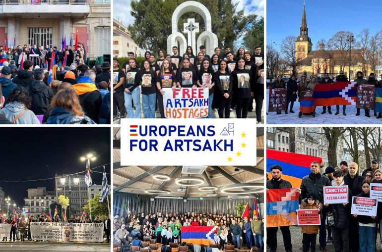 Հունվարի 27-28-ին, ի պաշտպանություն Արցախի, ավելի քան 50 եվրոպական քաղաքներում կազմակերպվել է հավաքներ, ցույցեր
