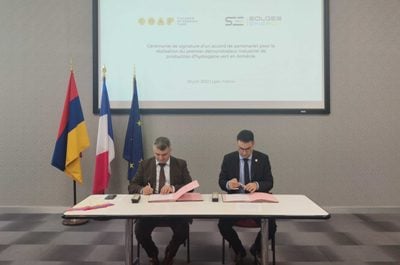 Ստորագրվեց ՀՀ-ում կանաչ ջրածնի արտադրության 1-ին ցուցանմուշի կառուցման համար համագործակցության համաձայնագիր