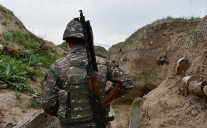 ՊԲ մարտական դիրքերի ուղղությամբ ադրբեջանական զինուժը կիրառել է 60 միլիմետրանոց ականանետեր 