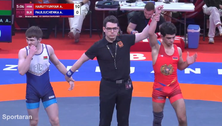 Մ-23 ԵԱ. ըմբիշ Արման Հարությունյանը՝ բրոնզե մեդալակիր