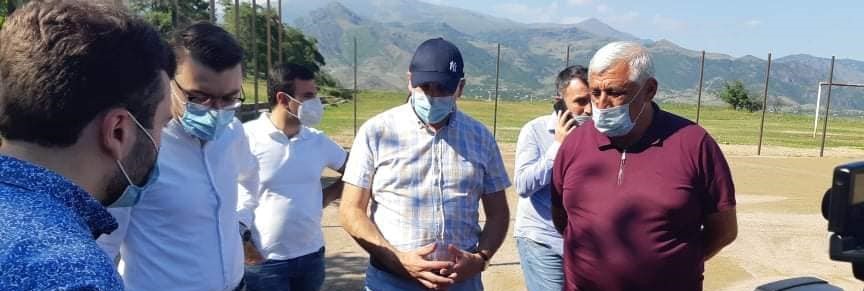 Օձուն համայնքում կառուցվում է ֆուտբոլի մարզադաշտ (լուսանկարներ)