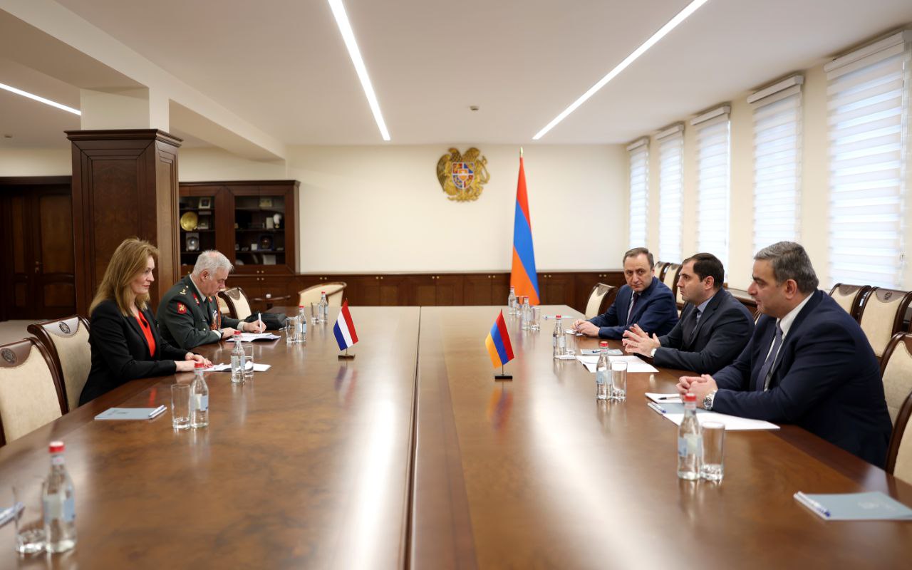 Քննարկվել են պաշտպանության բնագավառում Հայաստանի և Նիդերլանդների միջև համագործակցության հնարավորություններին վերաբերող հարցեր