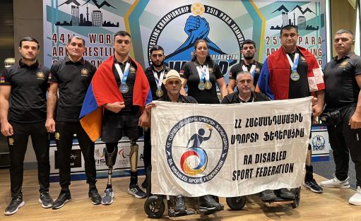 Հայաստանի հավաքականը Պարաբազկամարտի աշխարհի առաջնությունից վերադառնում է 5 ոսկե մեդալով