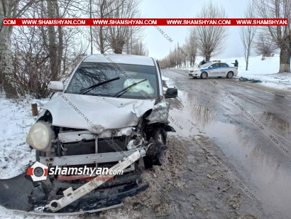 Ավտովթար Կոտայքի մարզում. բախվել են Nissan-ն ու Toyota-ն. կա 5 վիրավոր