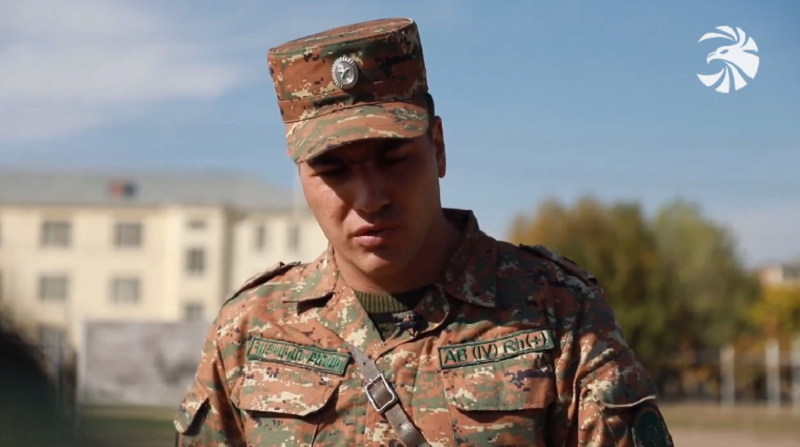 Հրետանավոր հրամանատարը Արման Հավտոյանը․ տեսանյութ