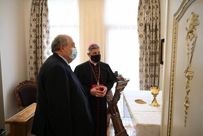 Նախագահ Արմեն Սարգսյանն այցելել է Հայաստանում Սուրբ Աթոռի առաքելական նվիրակություն