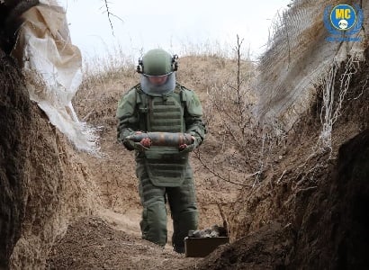 Ռուս խաղաղապահները Ղարաբաղում տեղանքը պայթուցիկ օբյեկտներից մաքրելու աշխատանքներ են իրականացրել