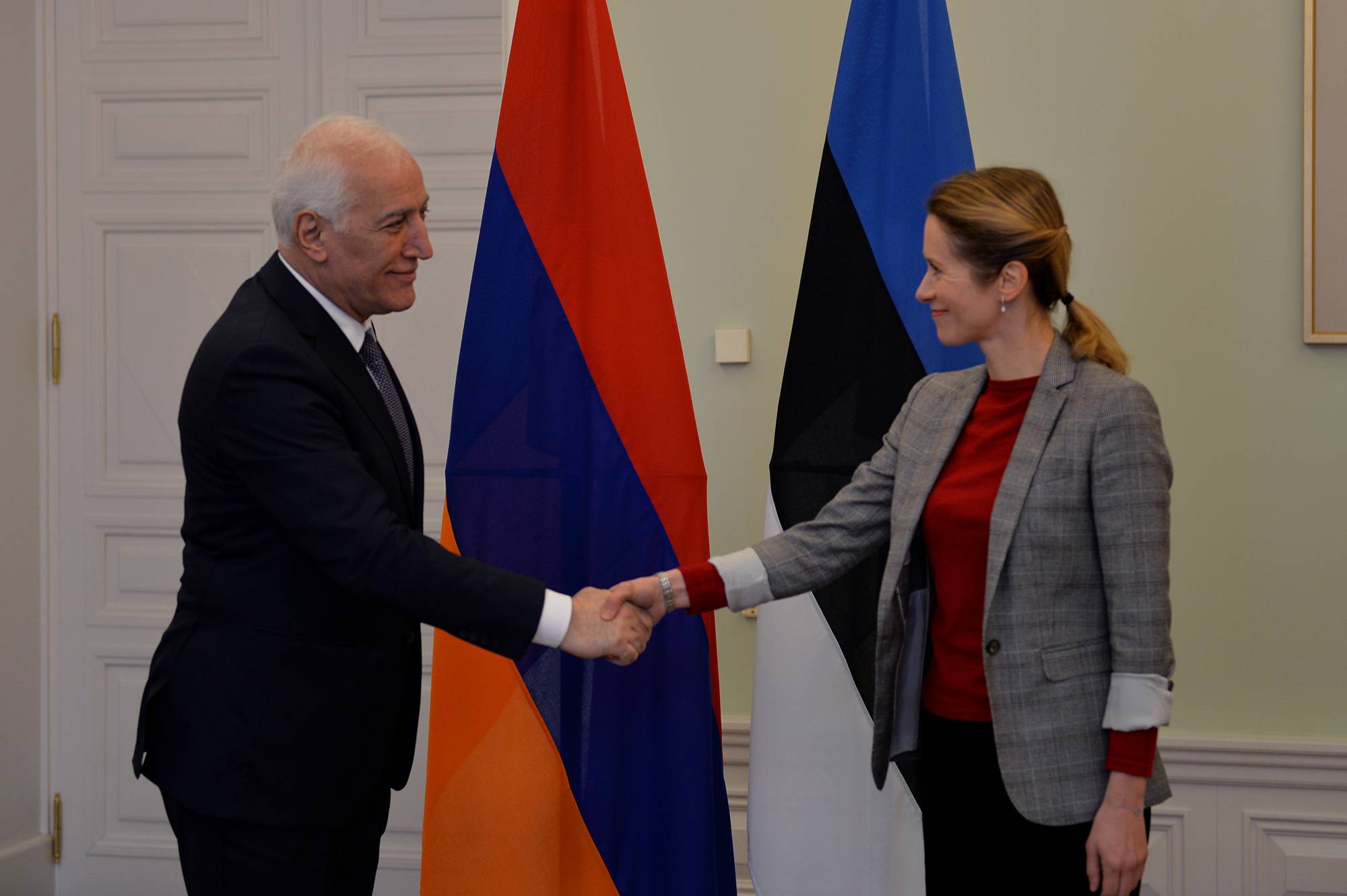 Հայաստանի նախագահը և Էստոնիայի վարչապետն անդրադարձել են անվտանգային և տարածաշրջանային նշանակության հարցերի