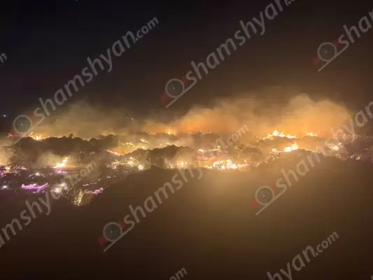 Խոշոր հրդեհ Երևանի Սիլիկյան թաղամասի հարևանությամբ գտնվող աղբավայրում. կրակն ու ծուխը տեսանելի են մի քանի կիլոմետրից