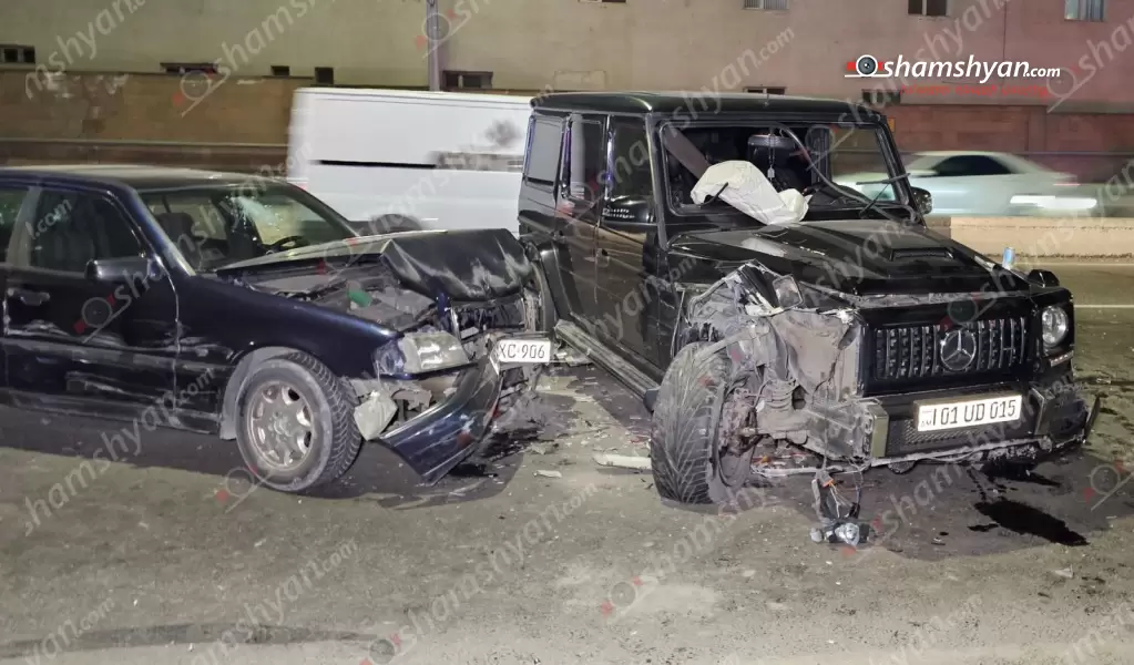 Երևանում բախվել են 6 մեքենաներ․ «Mercedes G»-ն վարել է ԱԺ պատգամավորներից մեկի մերձավորը