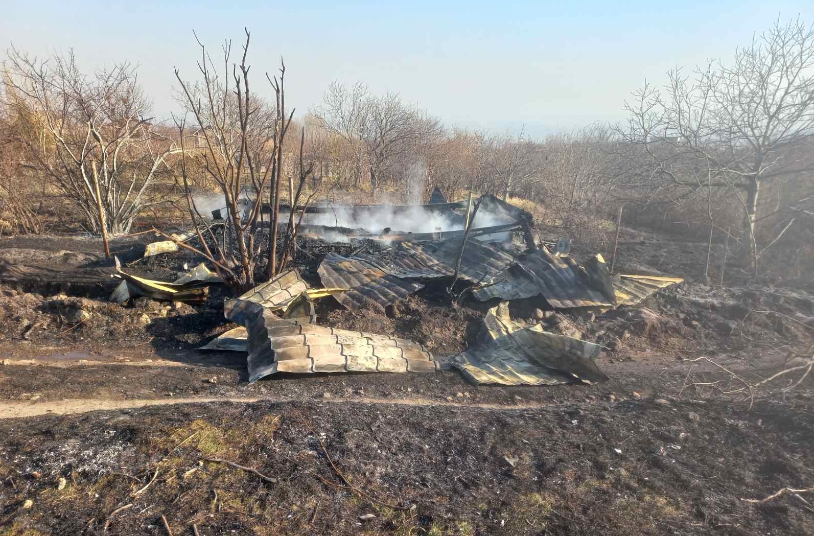 Բյուրականում վագոն-տնակ է այրվել