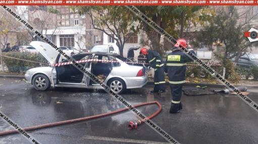 Էջմիածնում անհայտ հանգամանքներում Opel-ը հրդեհվել է, ժամանել է հրշեջների 2 մարտական հաշվարկ