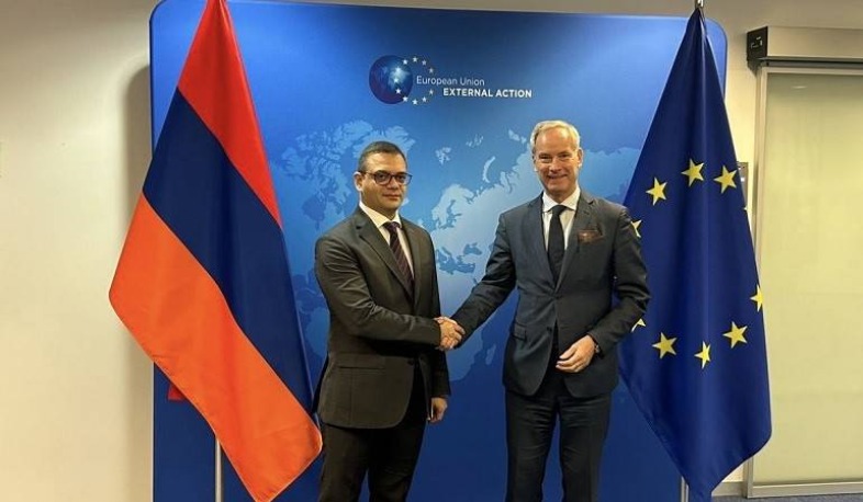 Ռոբերտ Աբիսողոմոնյանը Բրյուսելում հանդիպել է Օլոֆ Սկուգի հետ