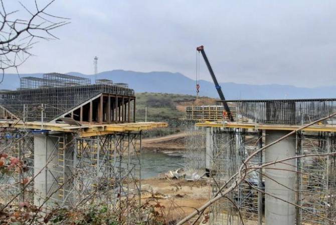 Հայ-վրացական սահմանի «Բարեկամություն» կամրջի շինաշխատանքներն ակտիվ փուլում են. ավարտը նախատեսված է գարնանը