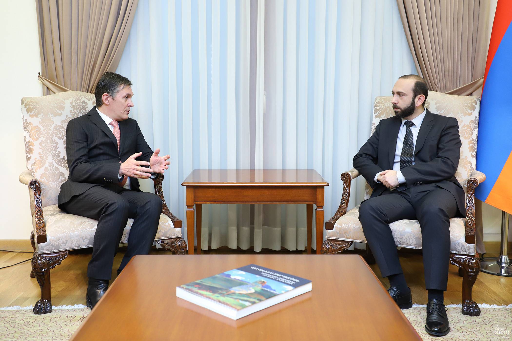 Мирзоян принял сопредседателя МГ ОБСЕ от Франции Бриса Рокфо: подчеркнута роль сопредседательства МГ ОБСЕ в урегулировании нагорно-карабахского конфликта