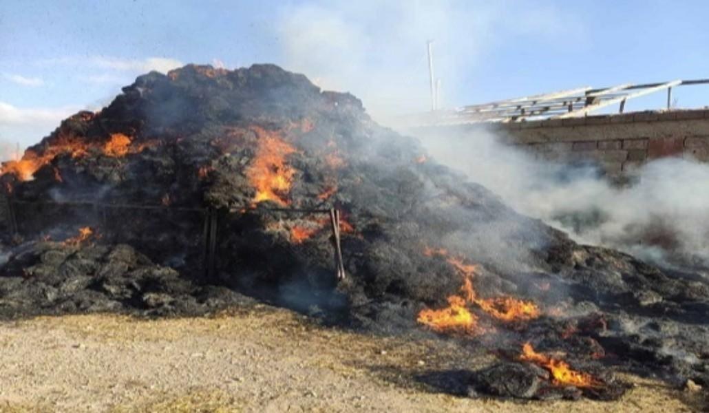 Հակկո գյուղում բռնկված հրդեհը մարվել է․Այրվել է մոտ 1900 հակ կուտակած անասնակեր