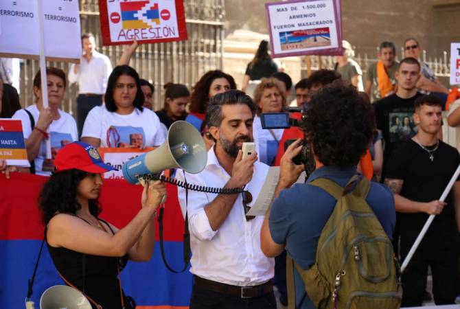 Իսպանիայի Գրանադա քաղաքում բողոքի ցույց է կազմակերպվել՝ հաջակցություն Լեռնային Ղարաբաղի