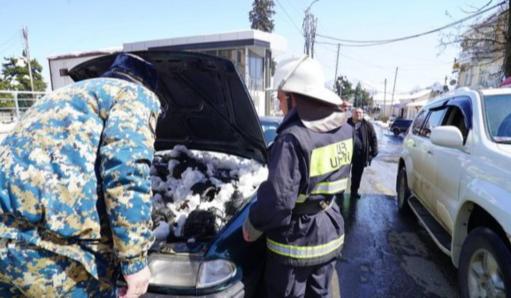 Հրդեհ Ստեփանակերտում, մասնակի այրվել է ավտոմեքենա