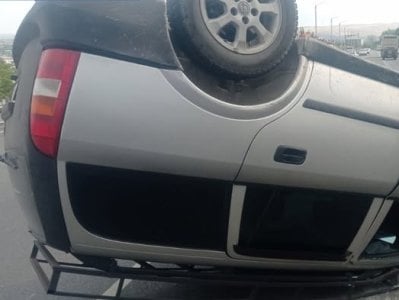 Աշտարակում բախվել են տրակտորն ու «Opel»-ը. վերջինս գլխիվայր շրջվել է. կա վիրավոր
