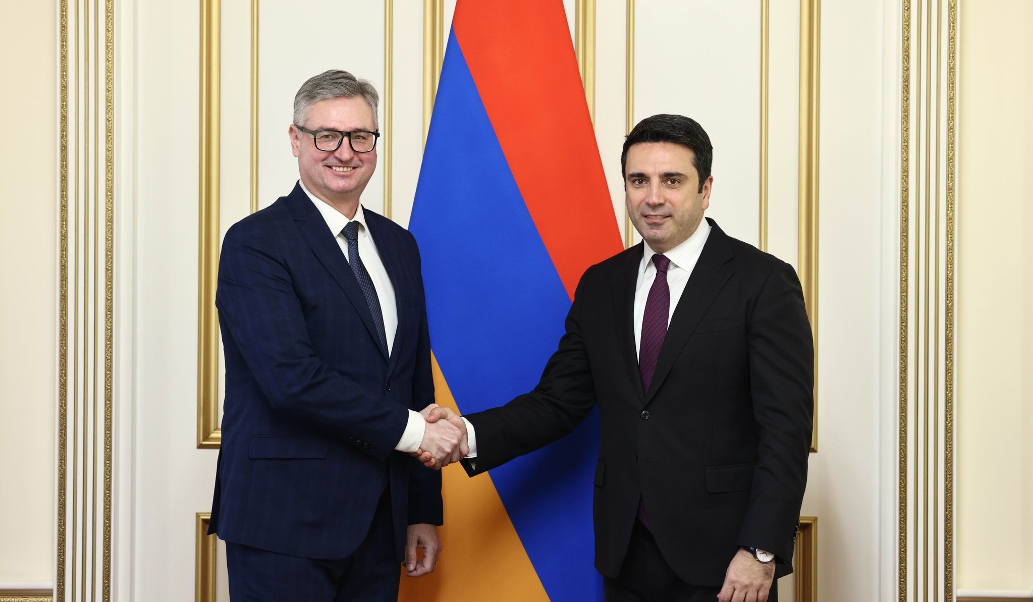 Ալեն Սիմոնյանը և Չեխիայի խորհրդարանի Պատգամավորների պալատի ԵՄ գործերի հանձնաժողովի նախագահը քննարկել են Հայաստանի ու Ադրբեջանի միջև համաձայնեցված խաղաղության պայմանագրին վերաբերող հարցեր