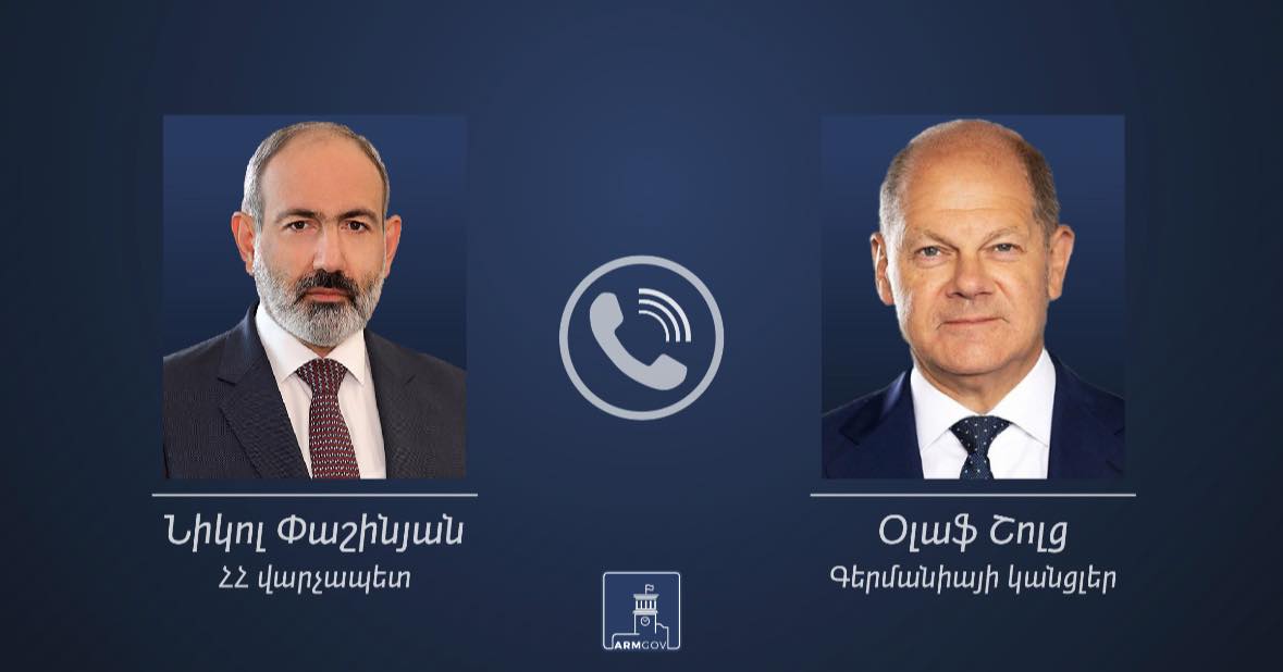 Премьер-министр Армении провел телефонную беседу с канцлером Германии