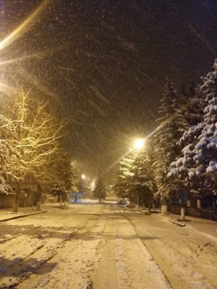 Հայաստանի որոշ մարզերում ձյուն է տեղացել 