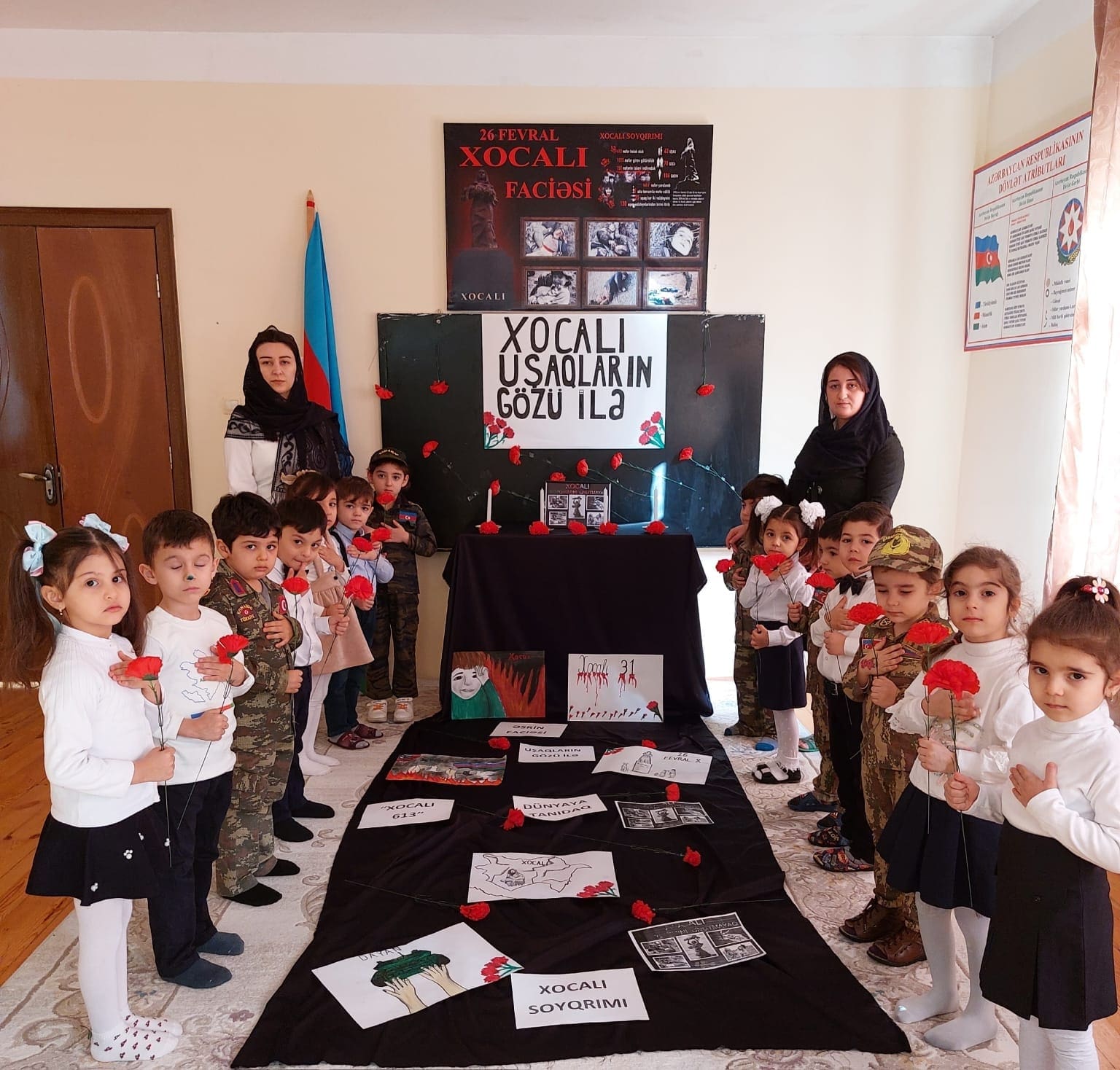 Ադրբեջանը մանկուց ատելություն է սերմանում հայերի նկատմամբ․ օկուպացված Հադրութի մանկապարտեզում միջոցառում է կայացել «Խաջալուն երեխաների աչքերով» վերտառությամբ