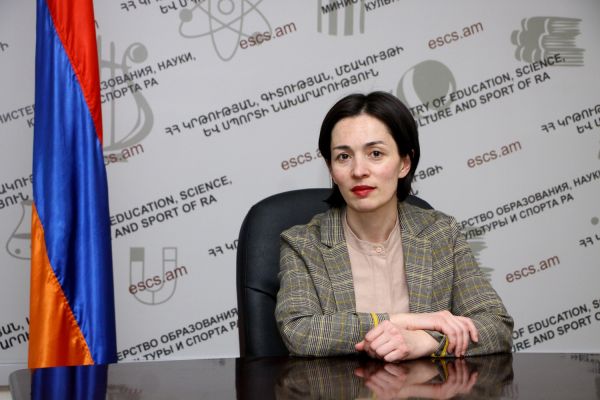 Жанна Андреасян назначена министром образования, науки, культуры и спорта Республики Армения