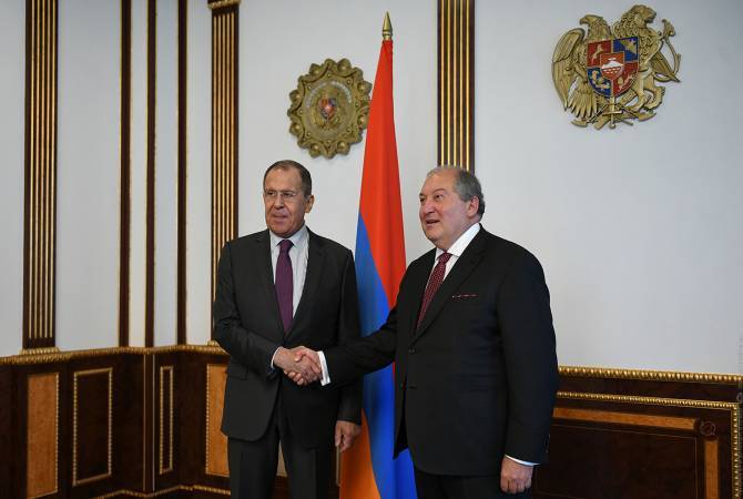 ՀՀ նախագահը շնորհավորել է Սերգեյ Լավրովին ծննդյան 70-ամյա հոբելյանի առթիվ
