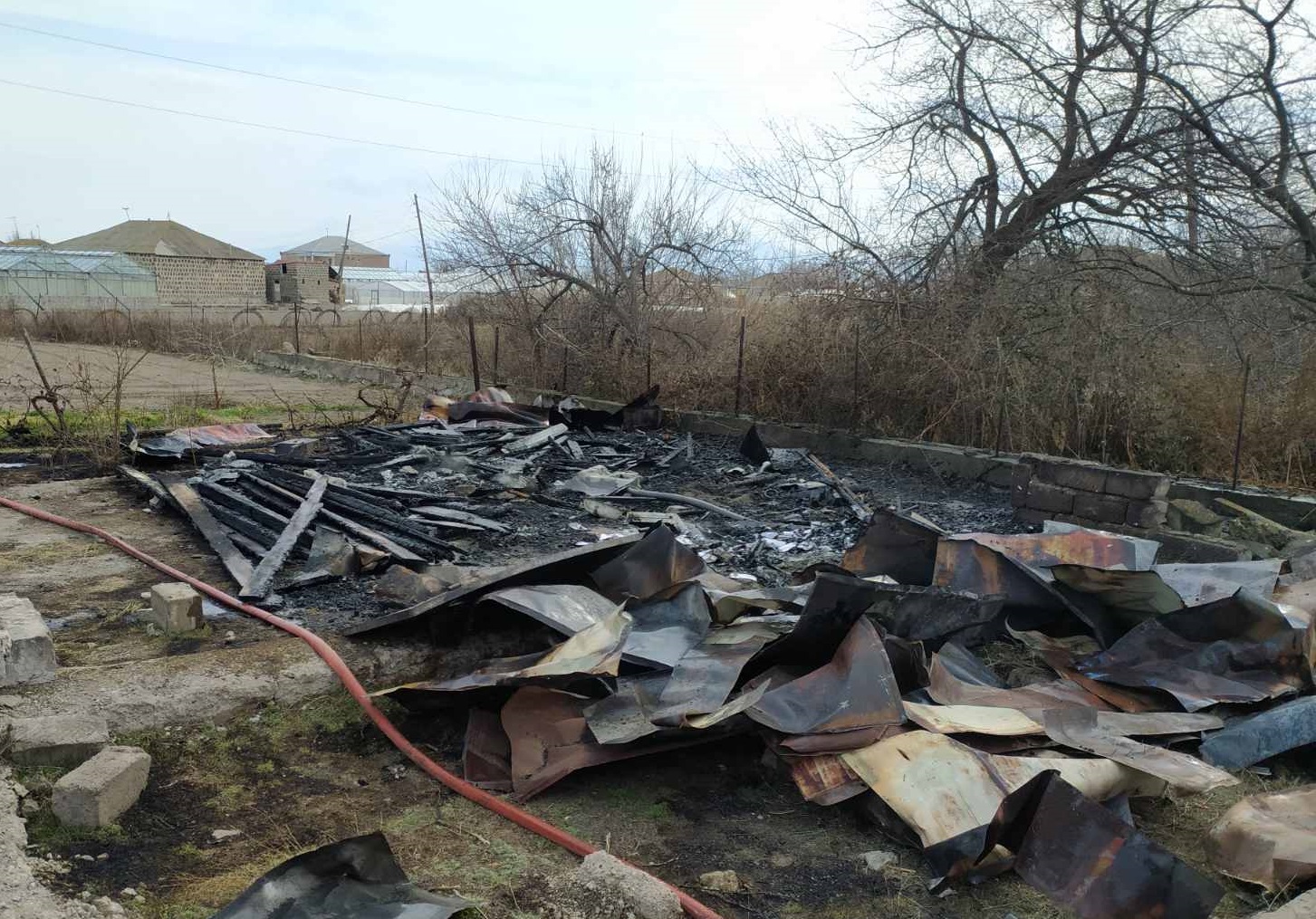 Հովտաշատ գյուղում վագոն-տնակ է այրվել