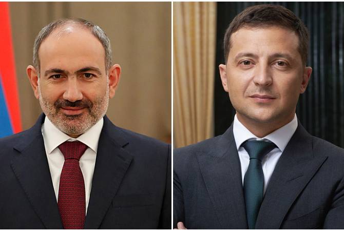 Լիահույս եմ, որ մեր համատեղ ջանքերն իրենց նպաստը կբերեն Հայաստանի և Ուկրաինայի հարաբերությունների զարգացմանը. Փաշինյանը՝ Զելենսկիին
