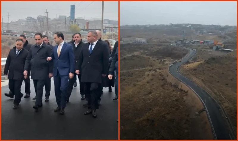 ՏԿԵ նախարարը, Տիգրան Ավինյանն ու այլ պաշտոնյաներ այցելել են Քանաքեռավանը Թբիլիսյան խճուղուն կապող ճանապարհ