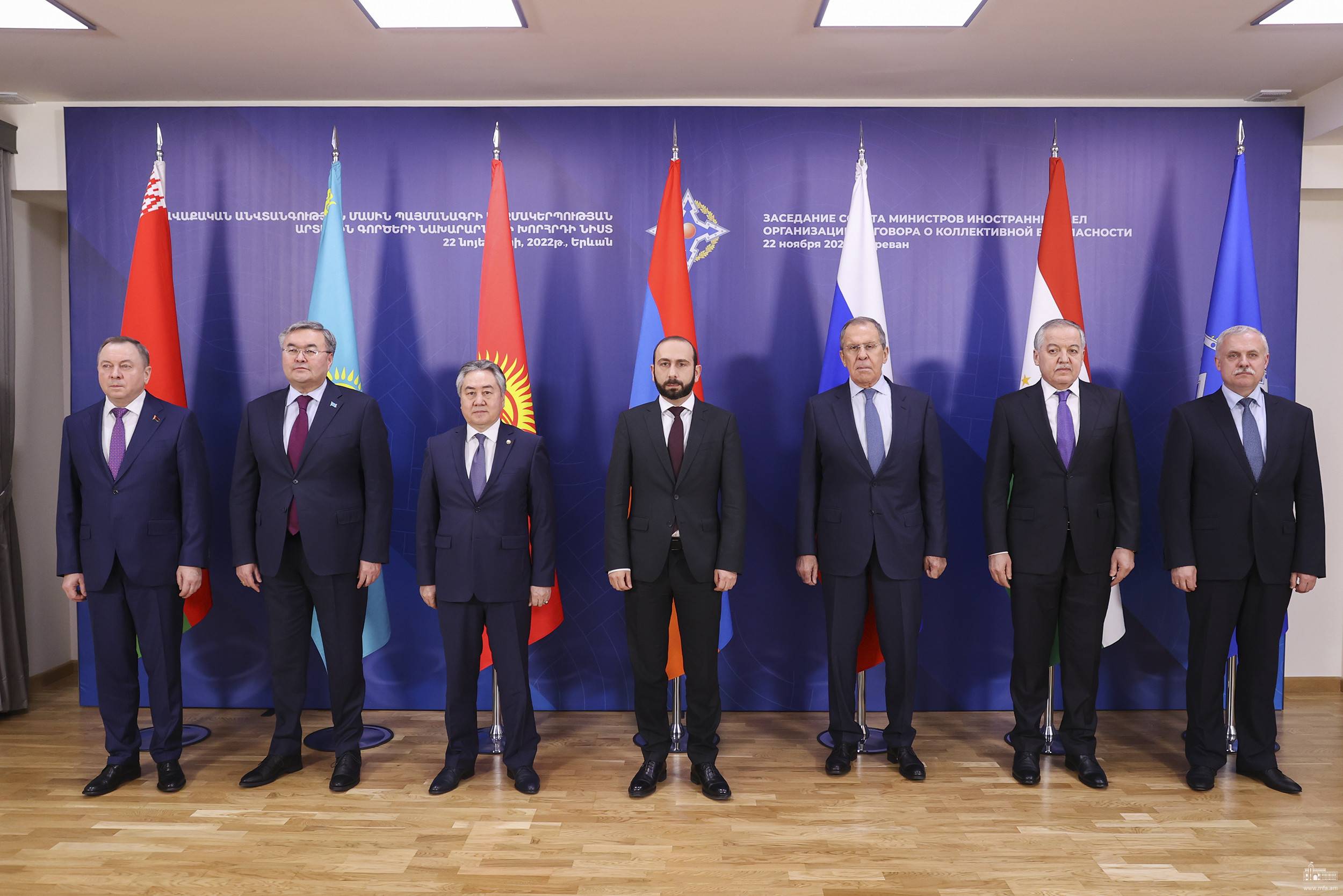 Вступительное слово министра иностранных дел Республики Армения Арарата Мирзояна в ходе внеочередного заседания в формате СМИД ОДКБ