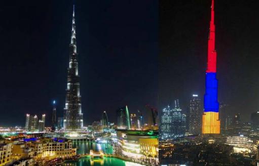 Դուբայի Բուրջ Խալիֆայի՝ հայկական դրոշի գույներով լուսավորման ժամը հայտնի է (տեսանյութ)