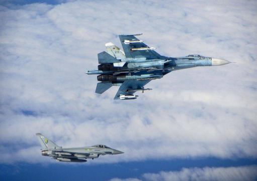 Ռուսական Су-27-ները Սև ծովի վրա որսացել են բրիտանական երկու «Թայֆուն» կործանիչներ