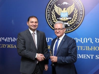 Գլխավոր հարկադիր կատարողն ընդունել է ՌԴ դատական կարգադրիչների դաշնային ծառայության պատվիրակությանը